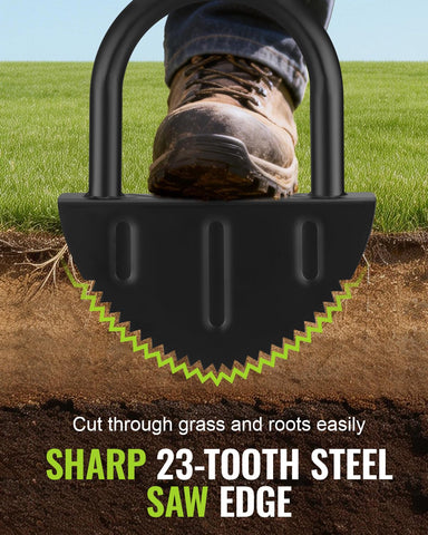WORKPRO edger’s steel construction supports rugged outdoor work.