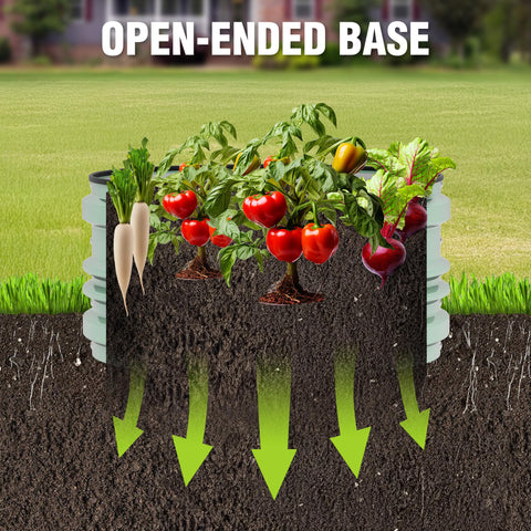 WORKPRO galvanized steel bed resists rust and weather for lasting outdoor use.