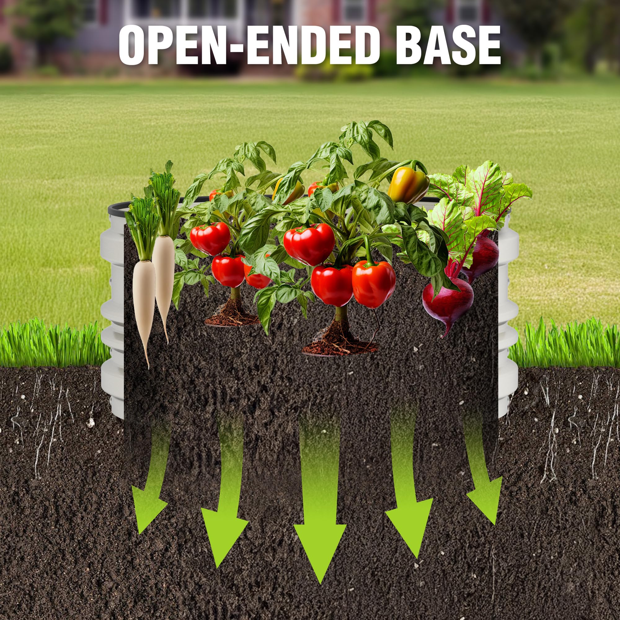 WORKPRO galvanized steel bed highlights rust-resistance for year-round outdoor use