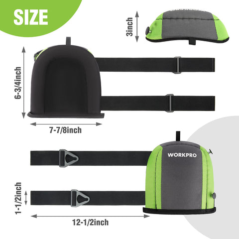 WorkPro knee pads with soft lining for all-day wear and comfort