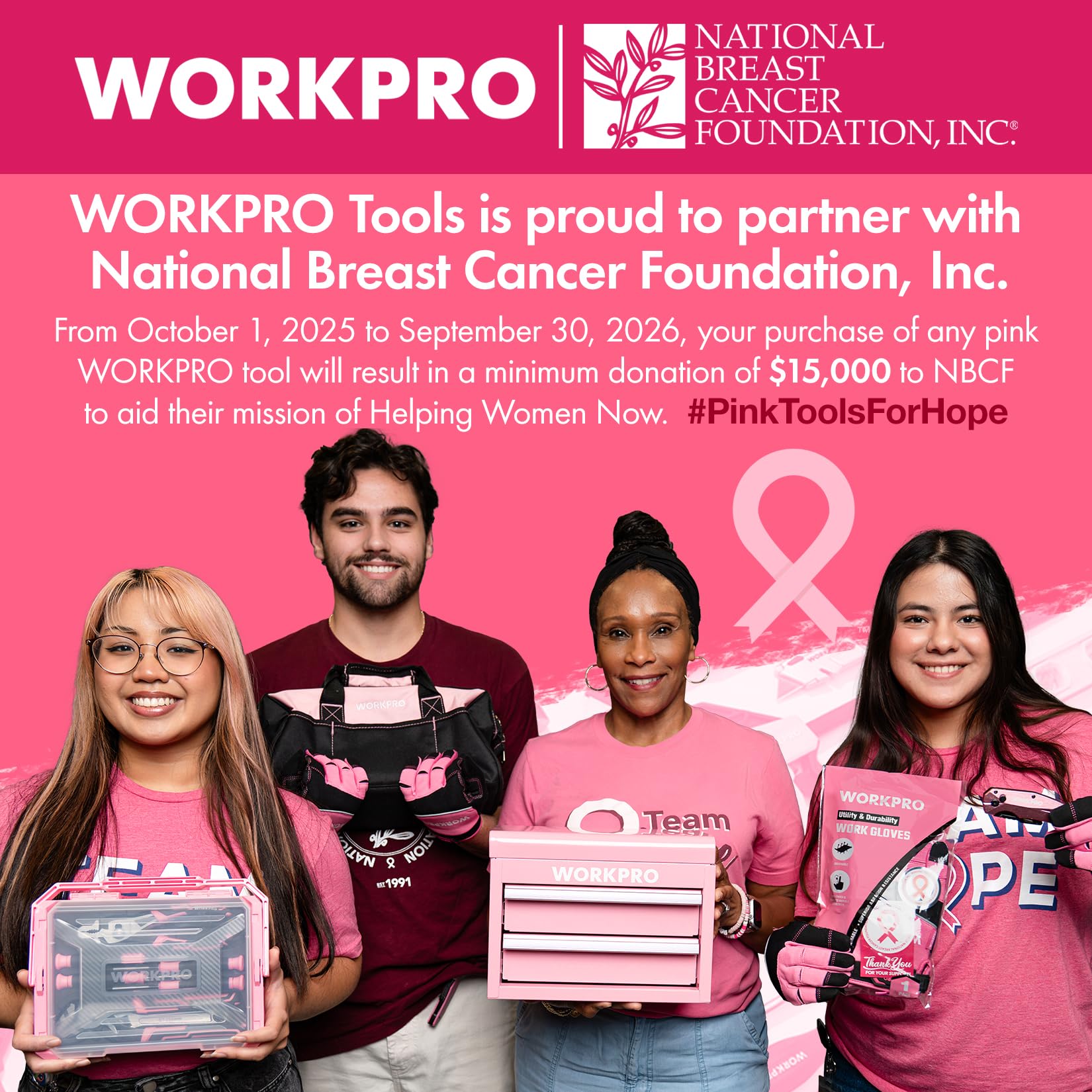 WORKPRO compact box packaging showing the complete 4-piece set