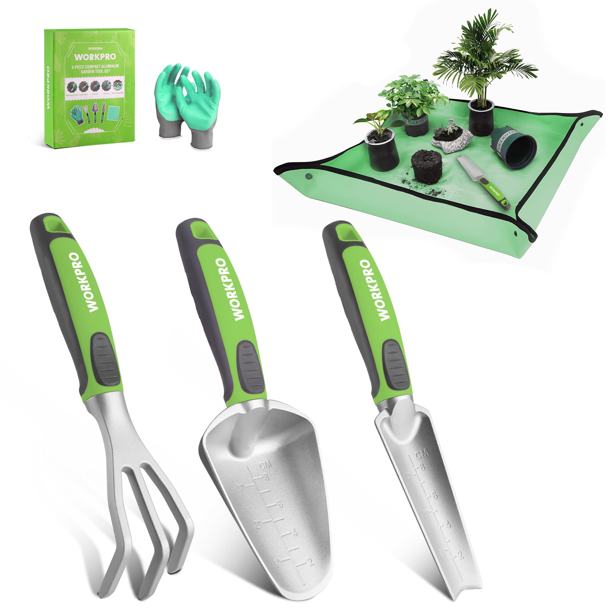 WORKPRO garden tool set trowel for precise planting and digging.