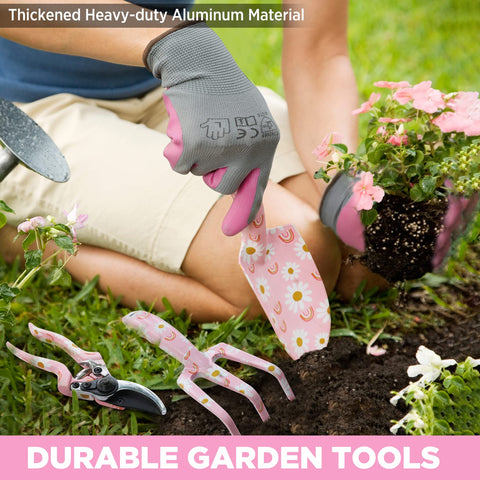 Workpro gift-ready pink garden tool set for gifting.