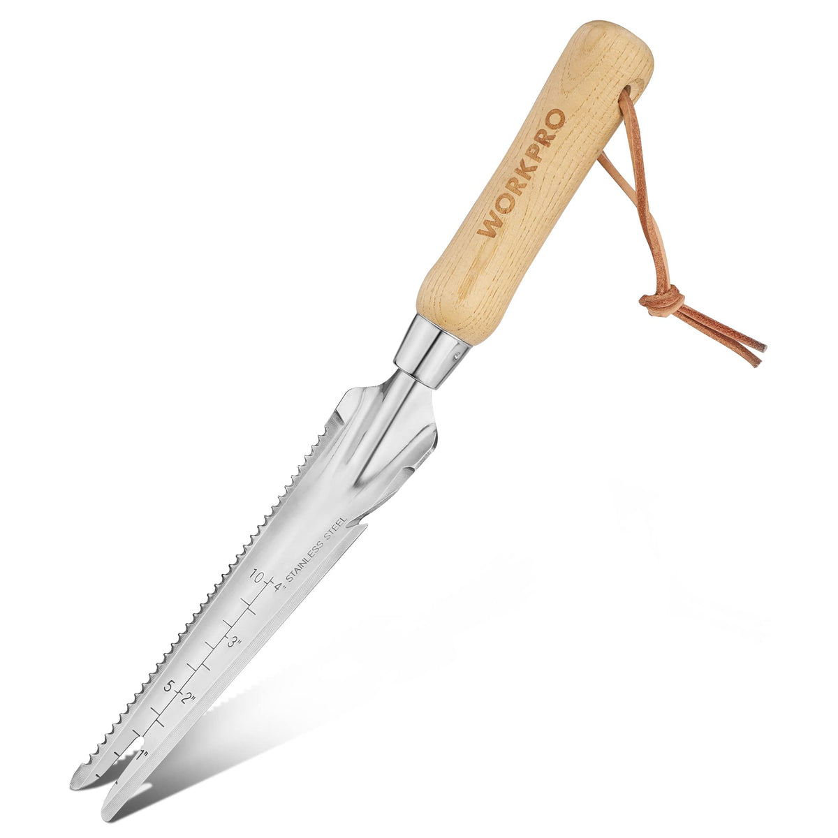WORKPRO Hand Weeder Puller front head ready for deep weed removal