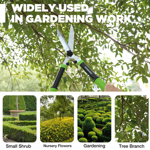 WORKPRO Hedge Shears can cut wet wood up to 10 mm.