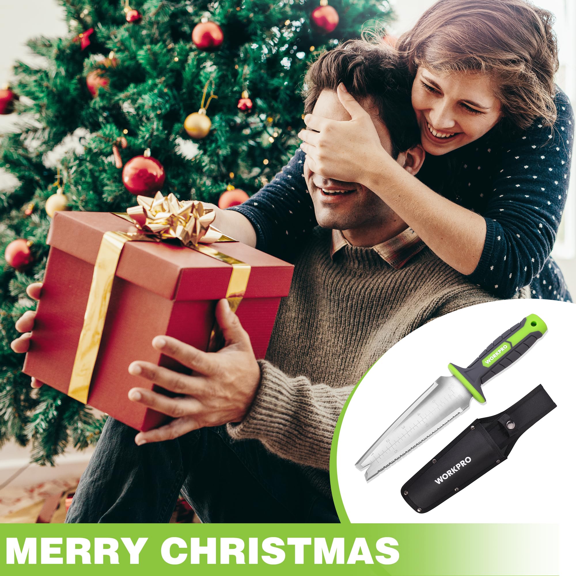 WORKPRO Hori Hori multi-use tool for digging and outdoor tasks.