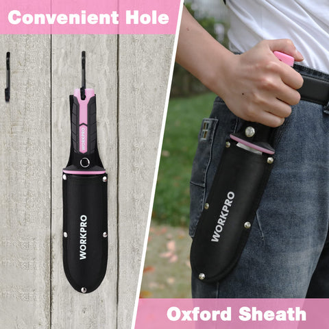 WORKPRO Hori Hori TRP handle offers ergonomic, comfortable grip