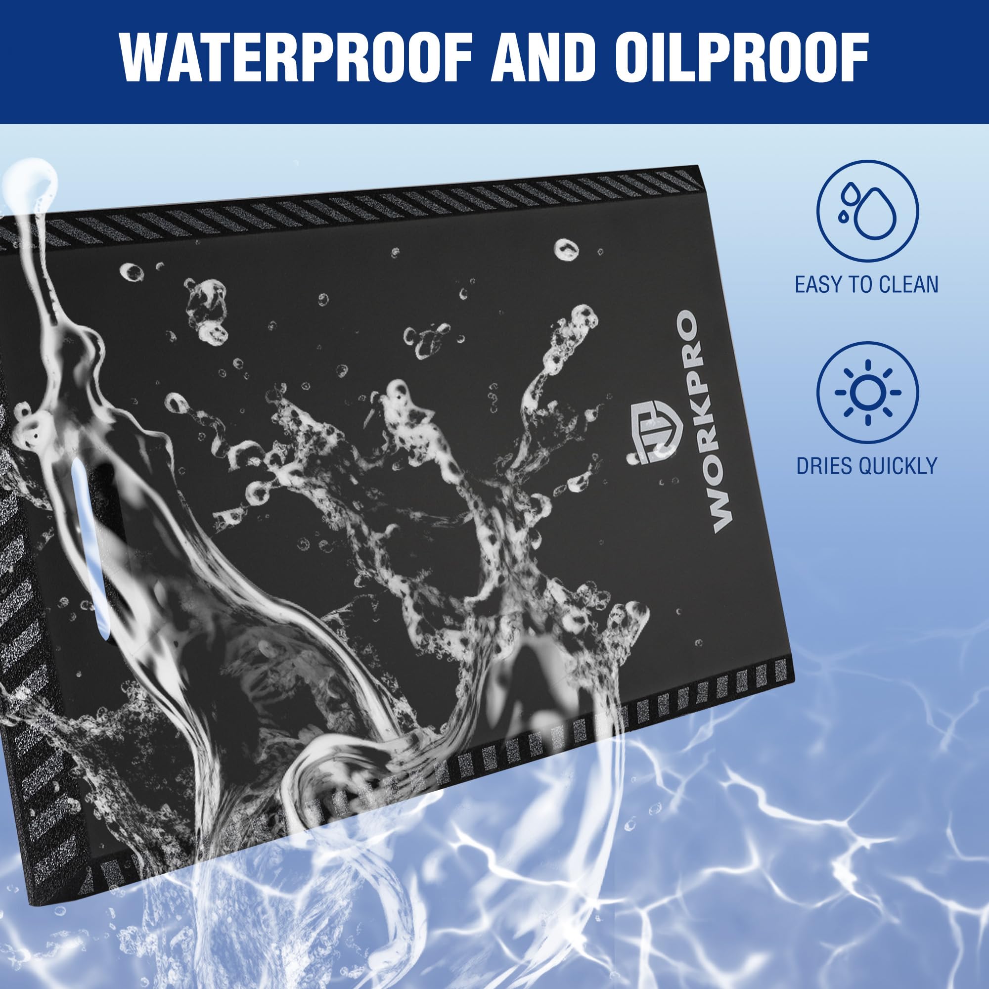 WORKPRO kneeling pad ideal for auto repair and workshop tasks.
