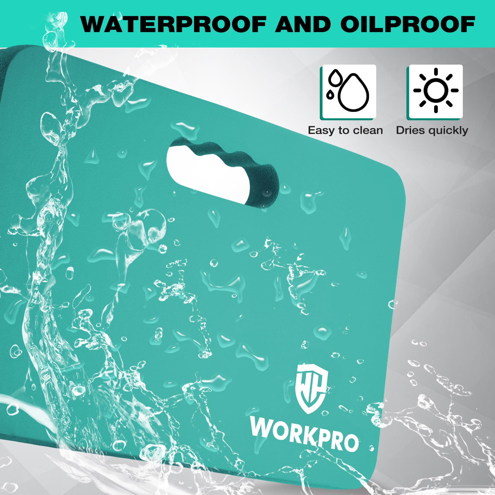 WORKPRO kneeling pad for baby bath uses soft cushion on tub edge