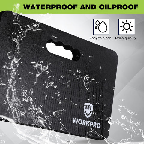 WORKPRO kneeling pad built-in handle for easy transport between tasks