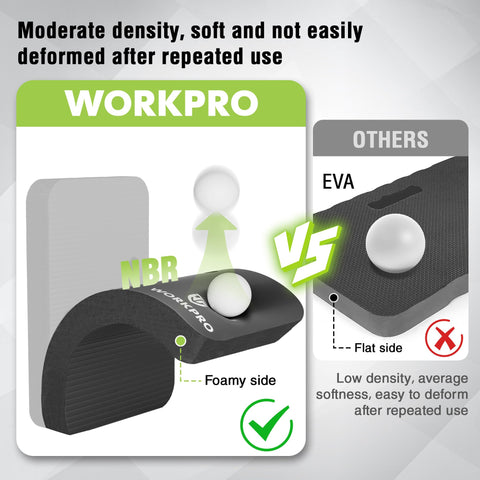 WORKPRO kneeling pad built-in handle for easy transport between chores