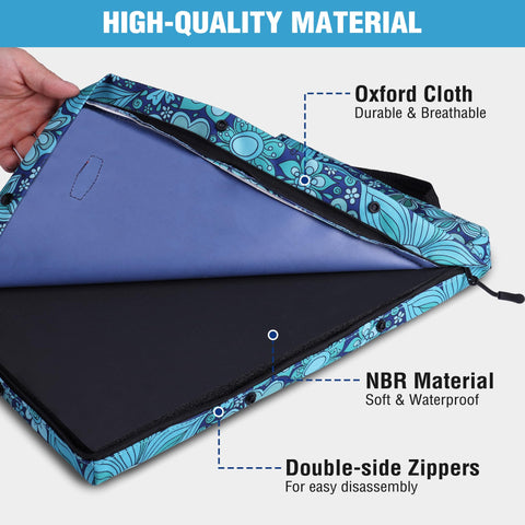 WORKPRO kneeling pad double sided zipper for quick cover removal and cleaning