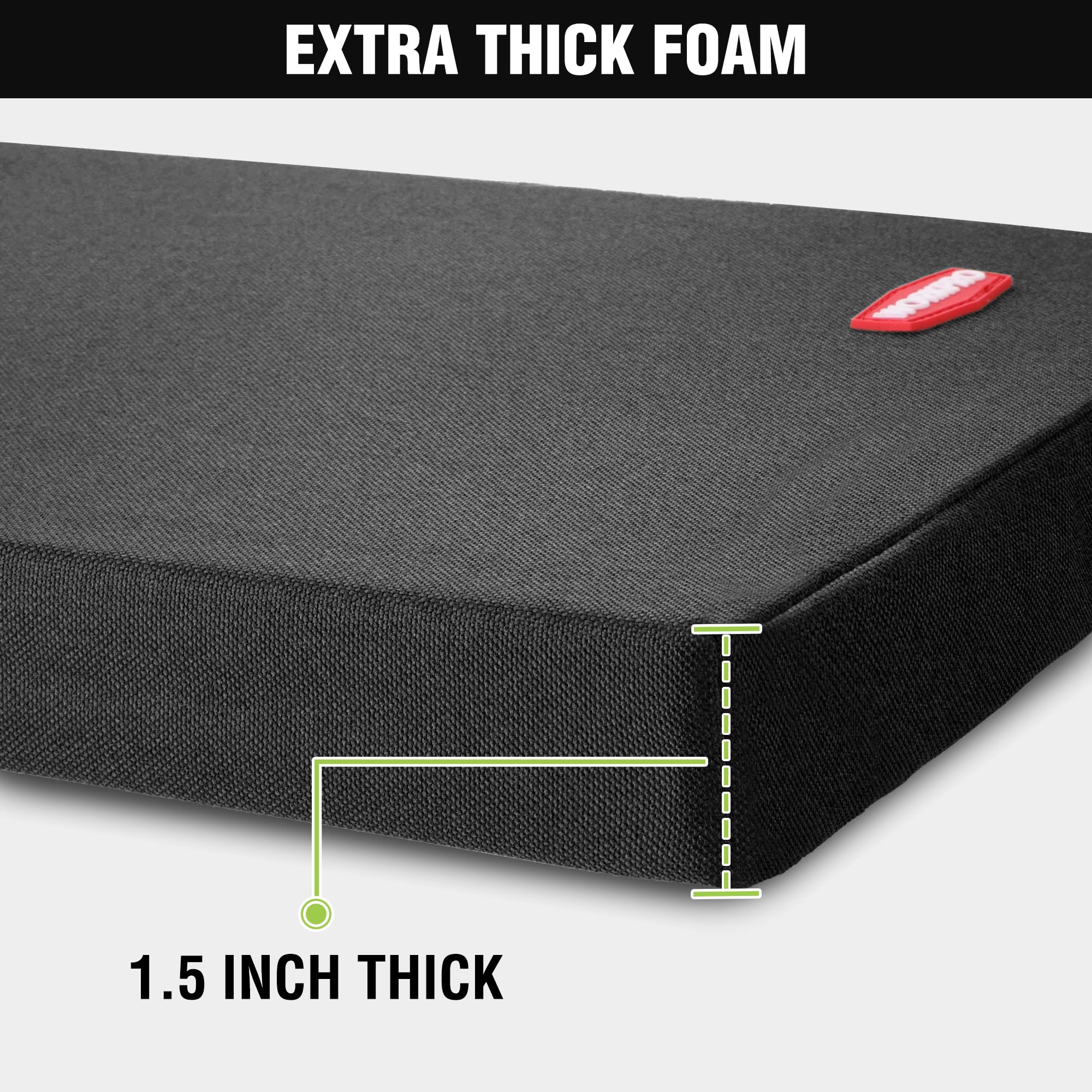 WORKPRO kneeling pad demonstrates long-lasting durability with compression resistance.