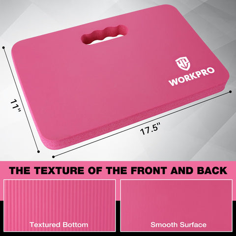 WORKPRO kneeling pad maintains shape with durable construction over time.
