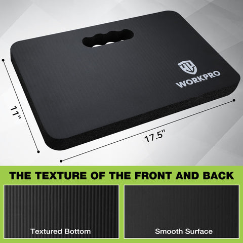 WORKPRO kneeling pad with durable design resisting compression for long-lasting use