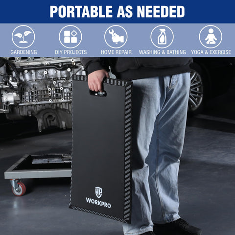WORKPRO kneeling pad perfect for gardening and DIY chores.