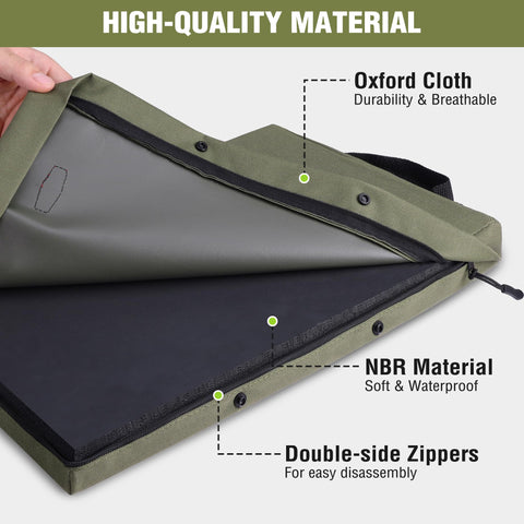 WORKPRO kneeling pad hidden zipper design for clean cover changes