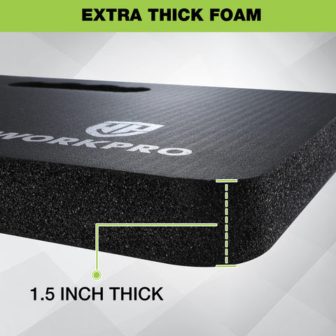 WORKPRO kneeling pad bottom texture enhances grip on damp ground