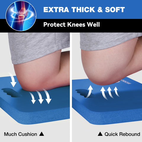 WORKPRO kneeling pad textured bottom prevents slipping during use