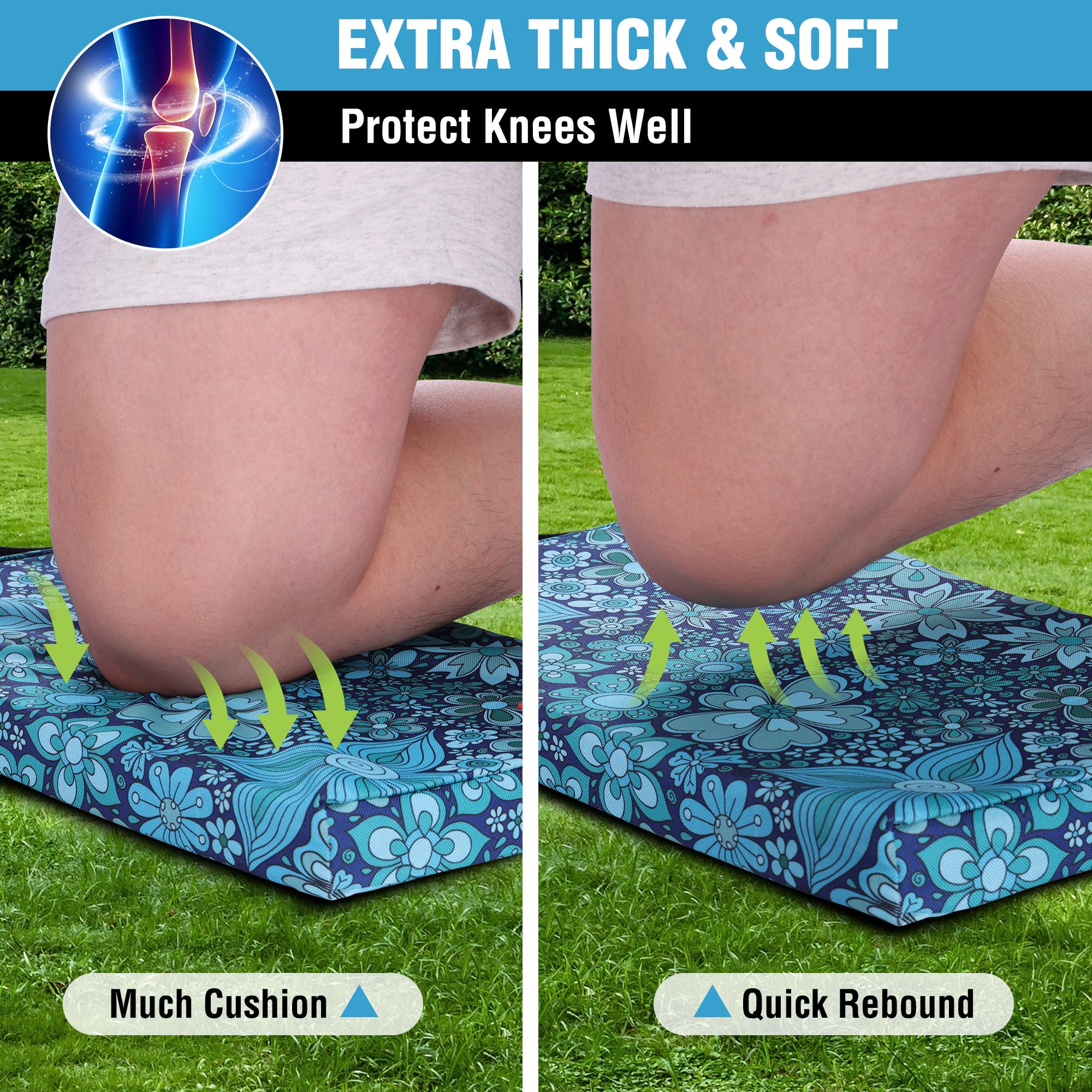 WORKPRO kneeling pad suitable for workouts and yoga routines
