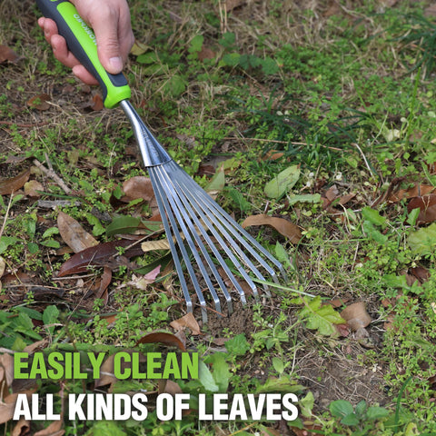 Workpro leaf-clearing and mulching action helps tidy beds quickly.