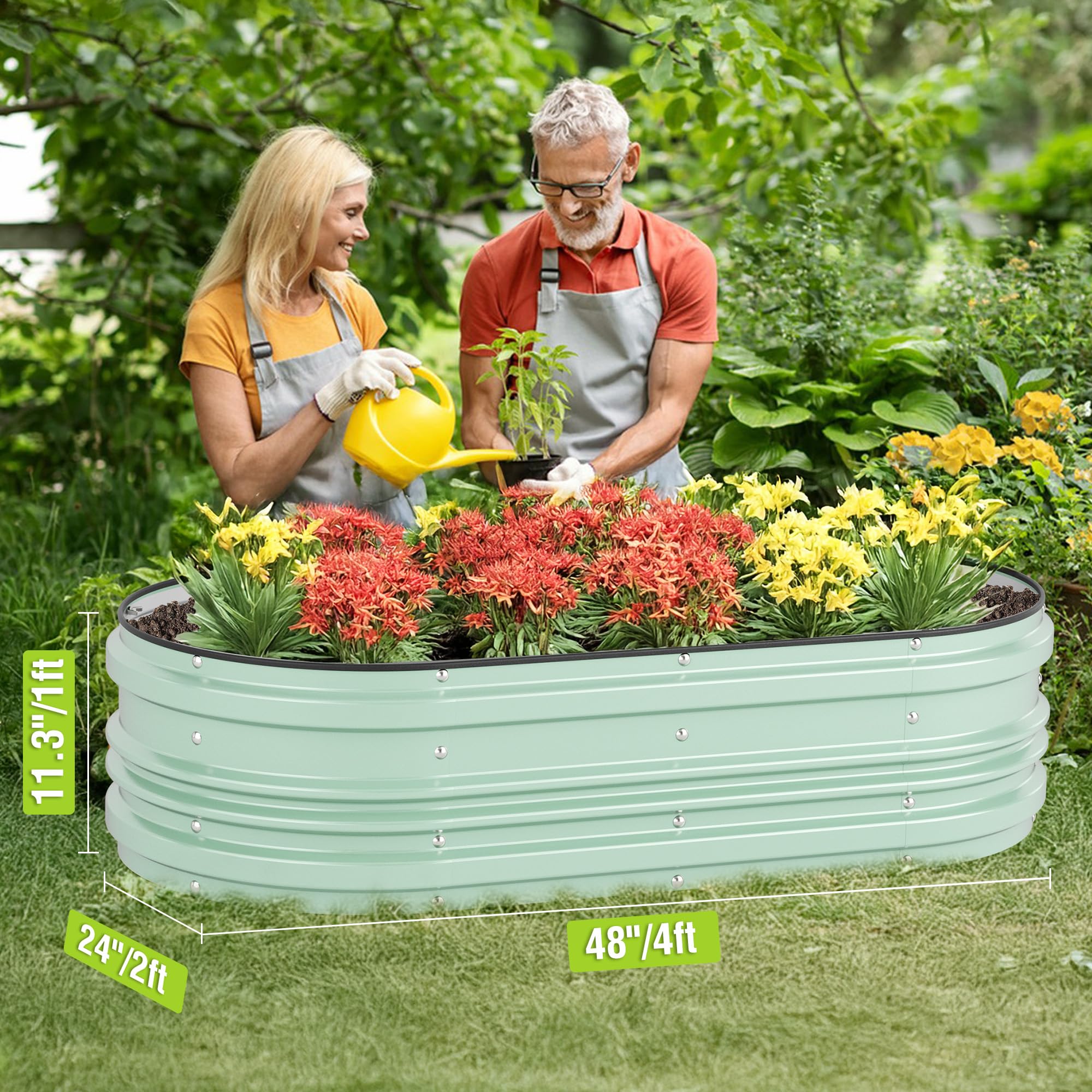 WORKPRO open-bottom design enhances soil contact for robust plant growth.