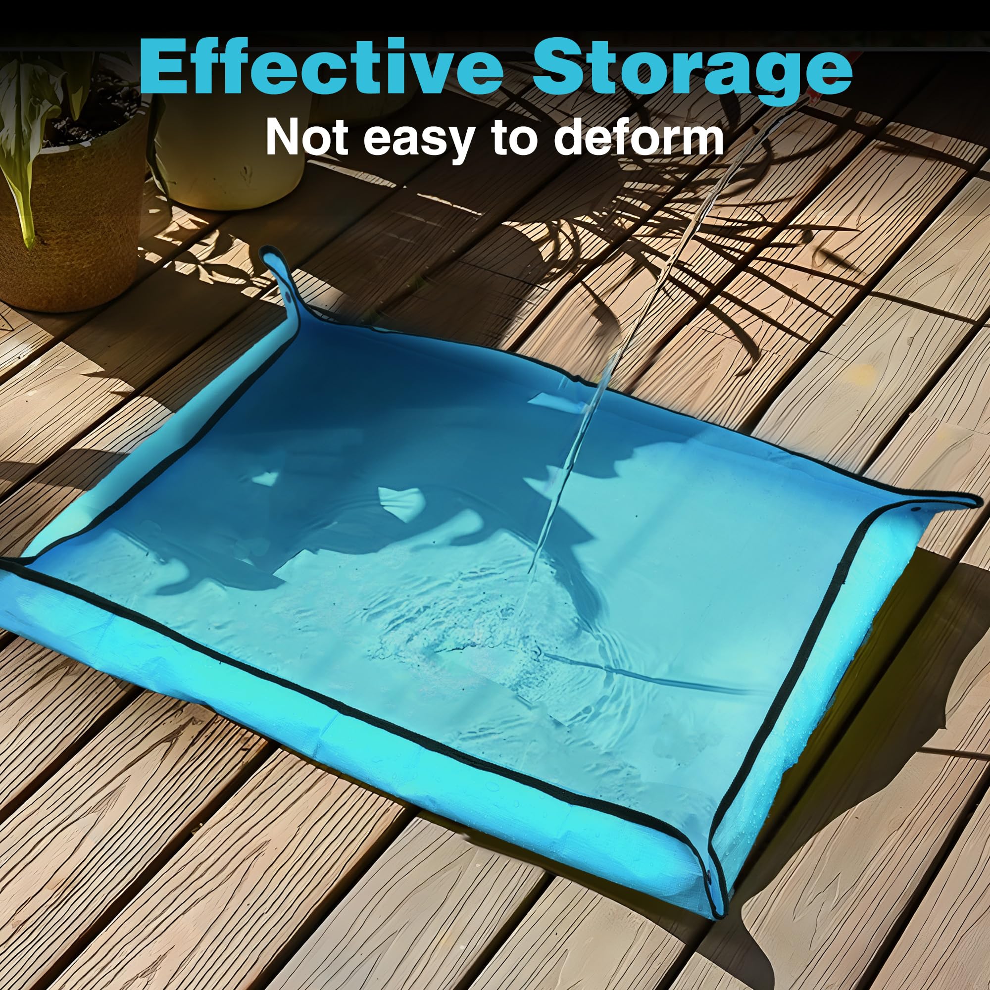 WORKPRO repotting mat folded for storage keeps toolkit tidy.