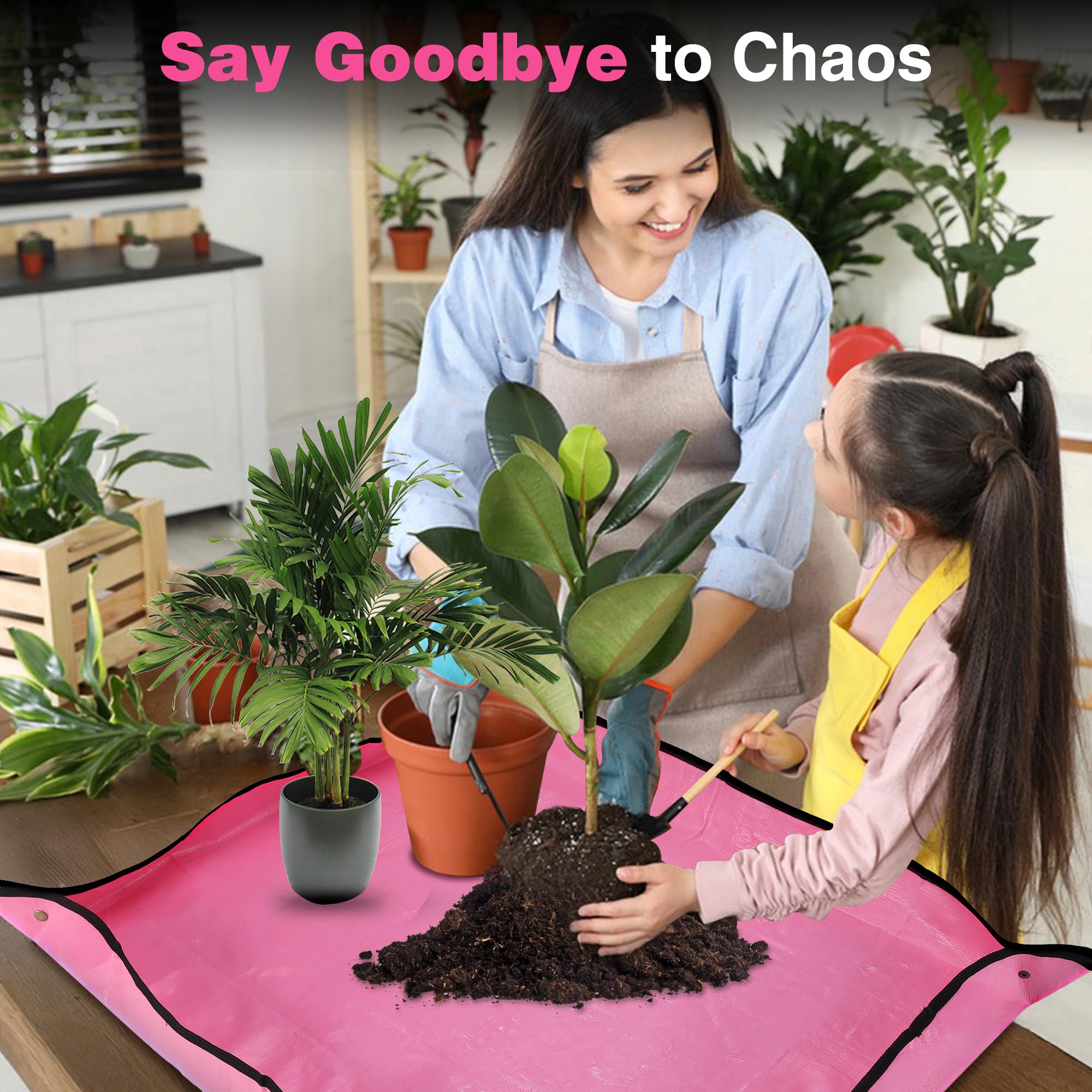 WORKPRO Repotting Mat smooth surface for easy soil cleanup