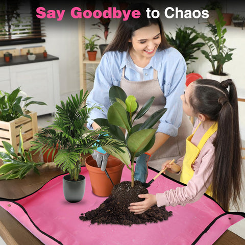 WORKPRO Repotting Mat smooth surface for easy soil cleanup