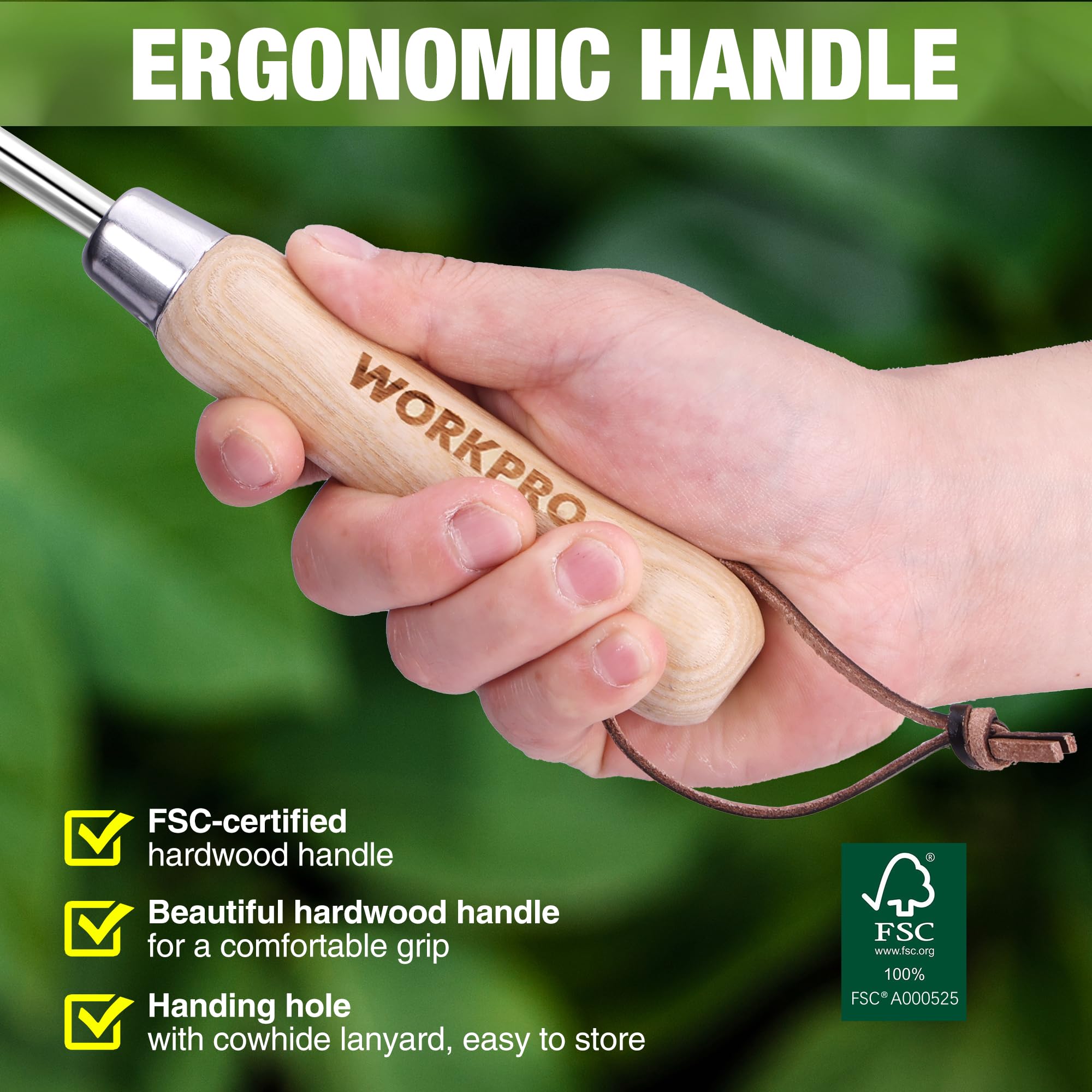 WORKPRO Crack Weeder rust resistant construction withstands outdoor conditions
