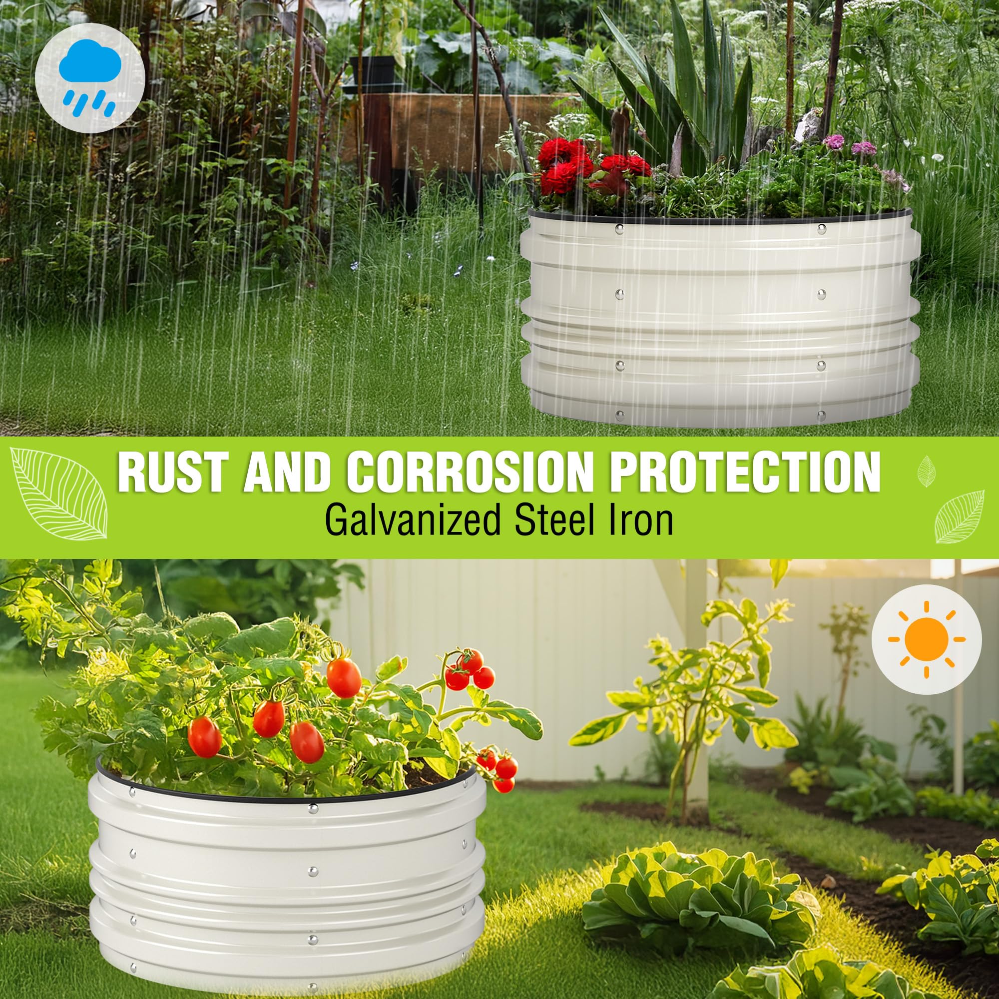 WORKPRO safe-edge design protects hands during planting and maintenance