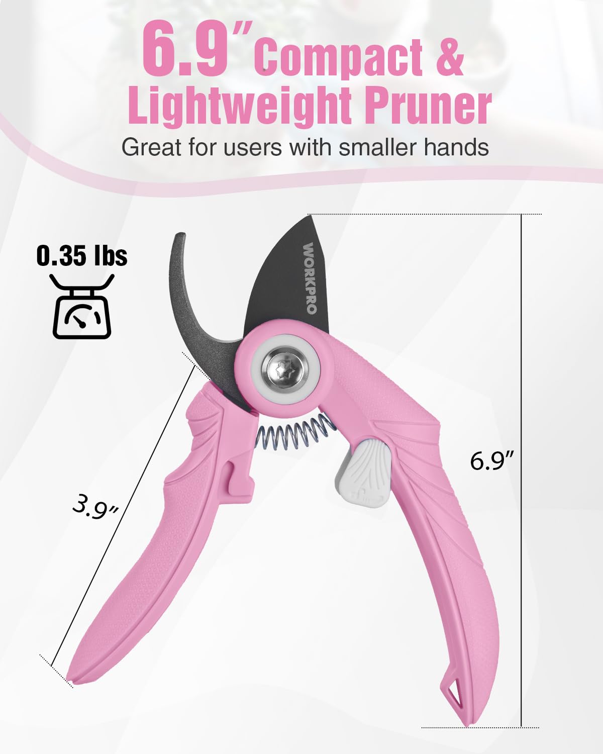 WORKPRO pruning shears safety lock for secure storage