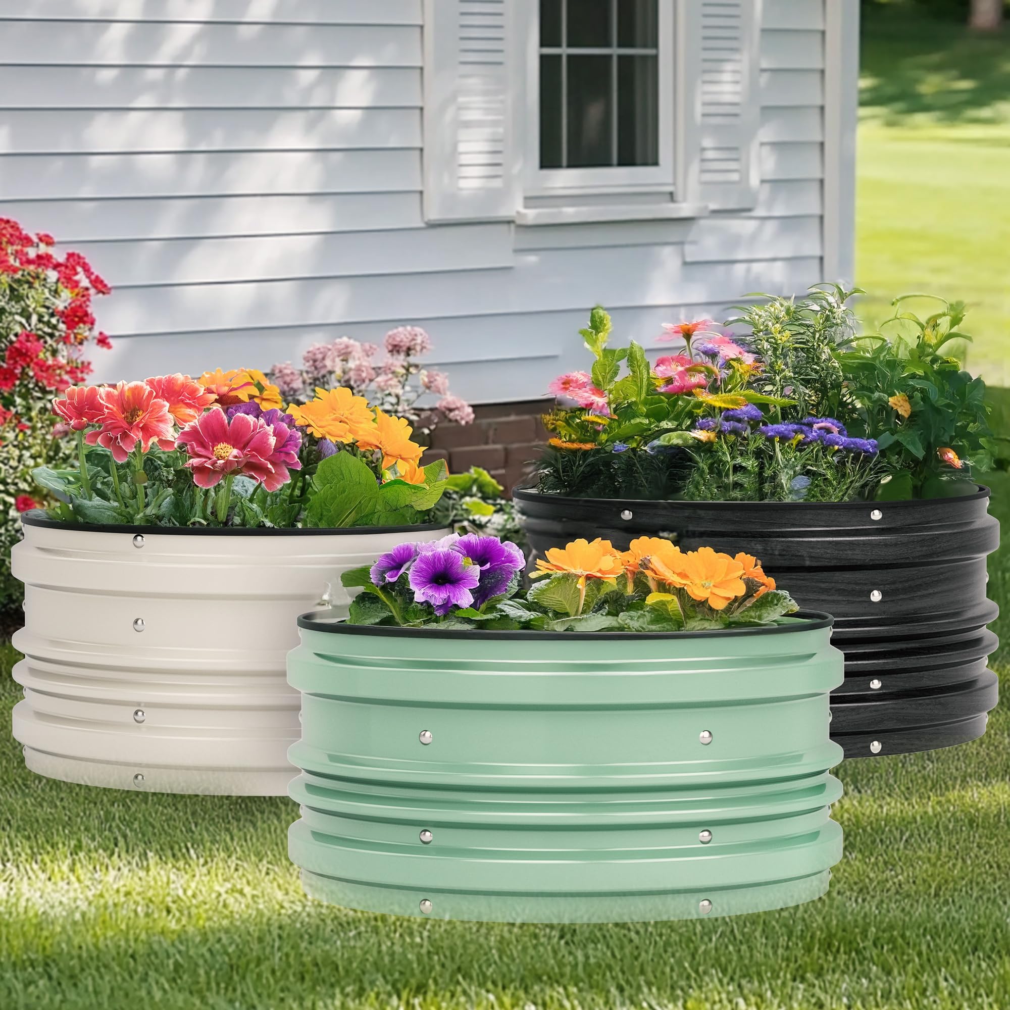 WORKPRO spacious 2x2x1ft bed provides ample space for vegetables and flowers.