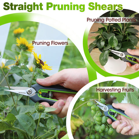WORKPRO spring-assisted action returns blades for faster, smoother cuts.