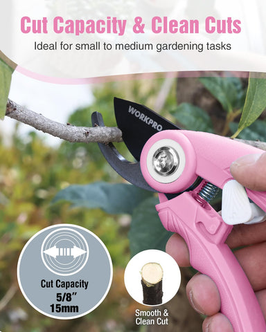 WORKPRO versatile garden pruning tool for flowers and shrubs