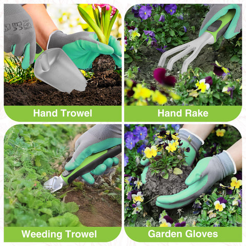 WORKPRO waterproof repotting mat keeps work area tidy and spill-free.