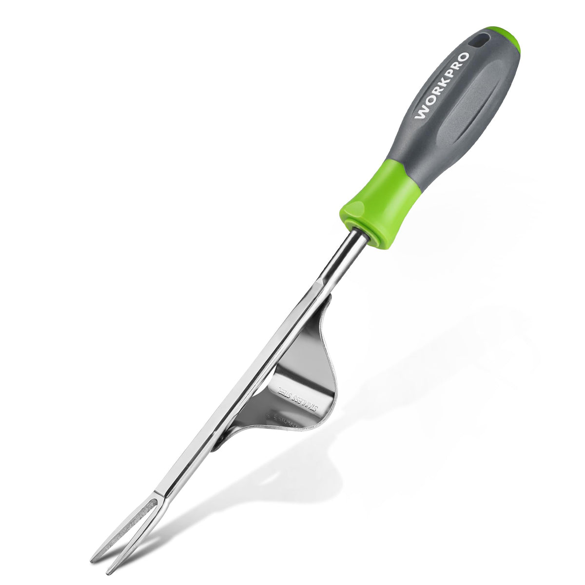 WORKPRO weed puller tool with metal-base for quick weed removal