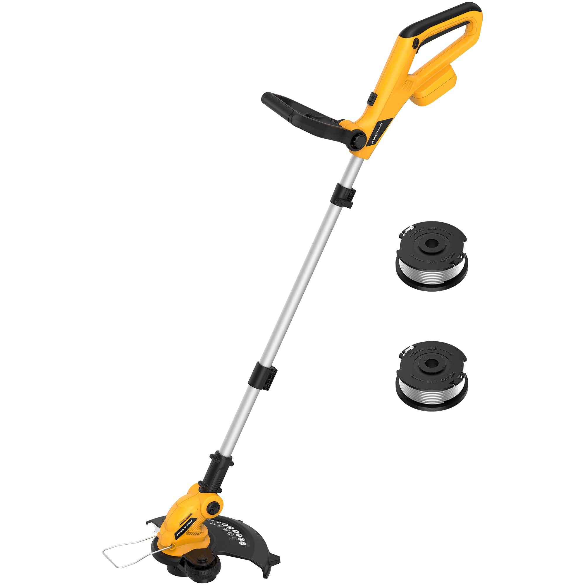Worksky 3-in-1 cordless trimmer with 12-inch diameter for versatile lawn care.