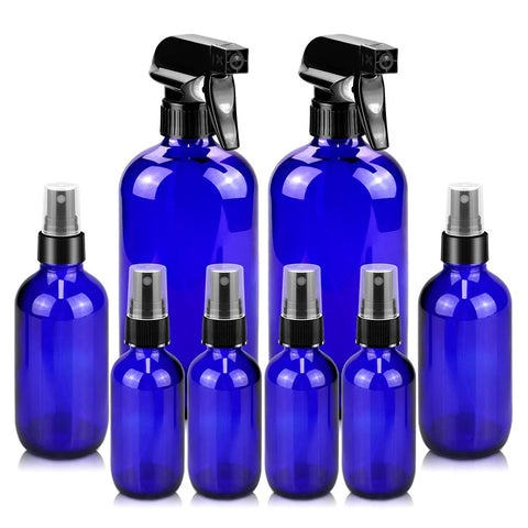Worldgsb 16oz glass spray bottle set with versatile spray options for cleaning and DIY blends