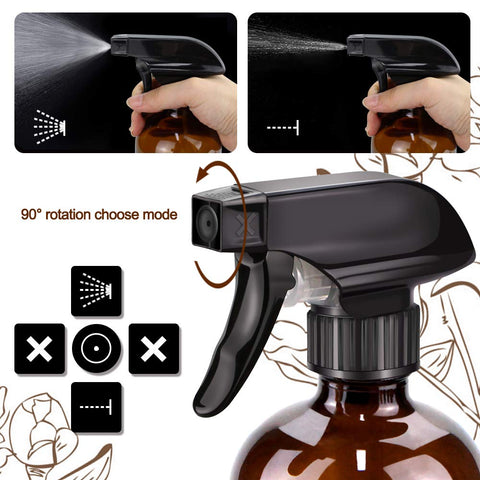 Worldgsb 16oz set showing contents and spare sprayers for easy refills.