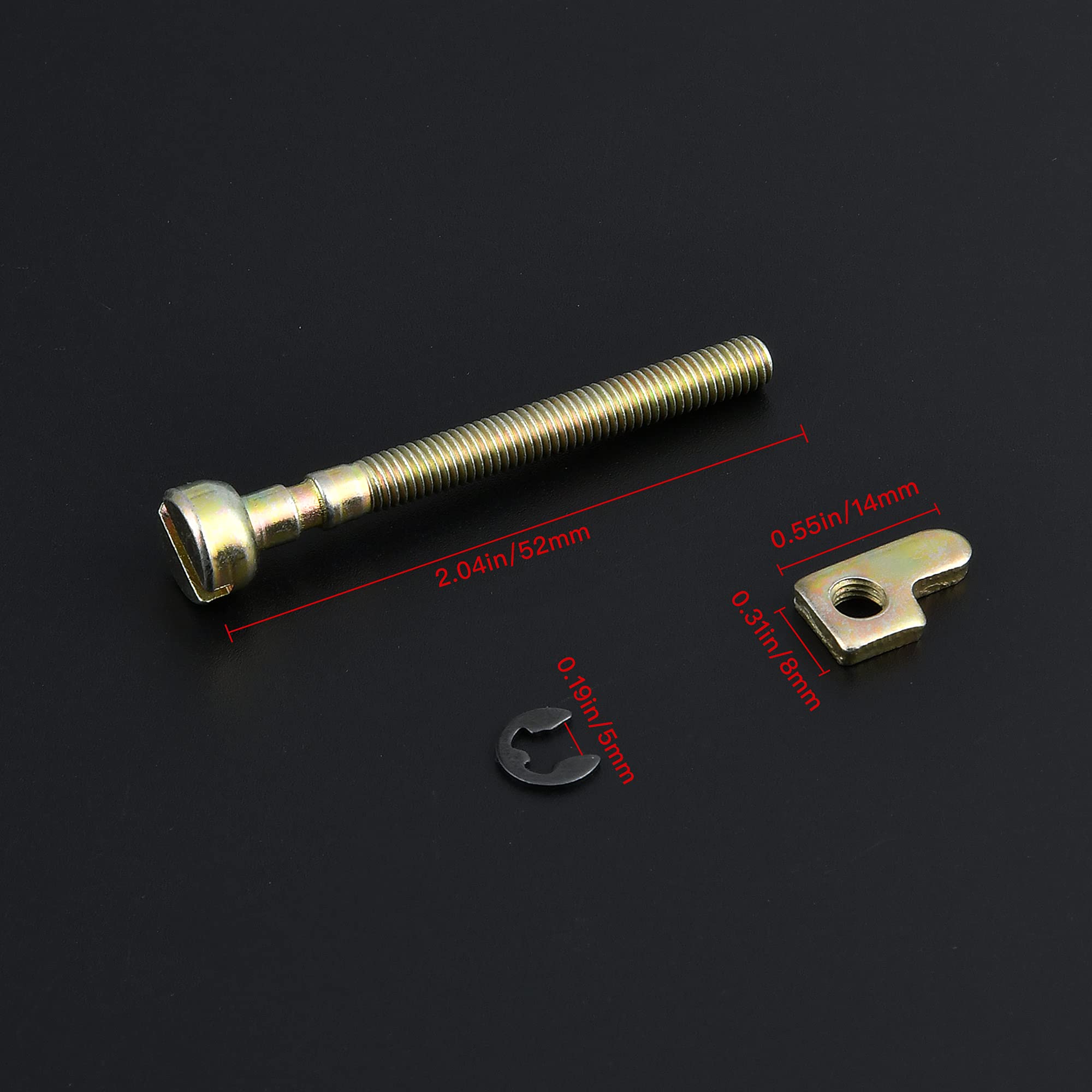 Worldity tensioner screws kit for Husqvarna, Poulan, Craftsman ensures proper alignment.