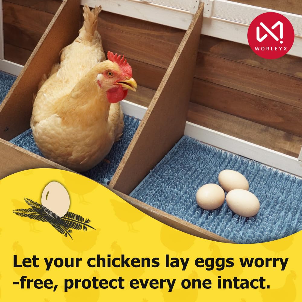 WORLEYX washable chicken nesting pad close-up showing cushioned surface for hens