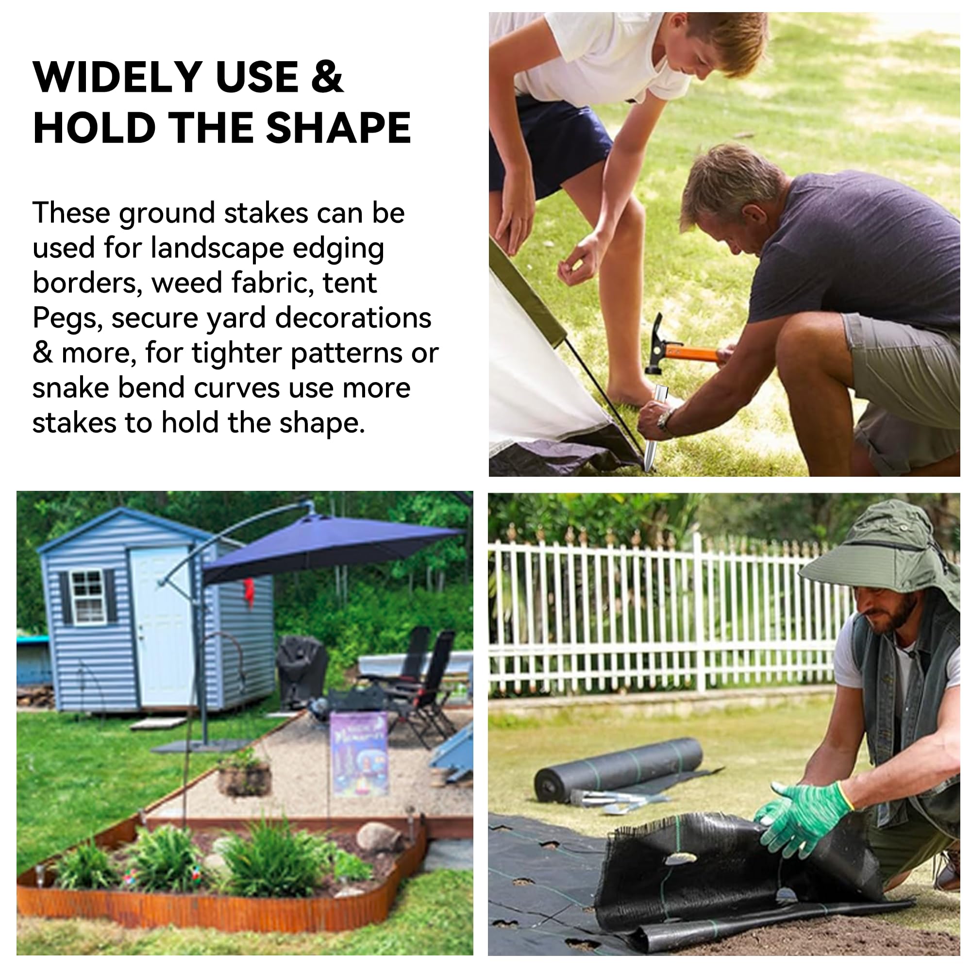 Worth edging stakes help keep garden borders tidy and defined.