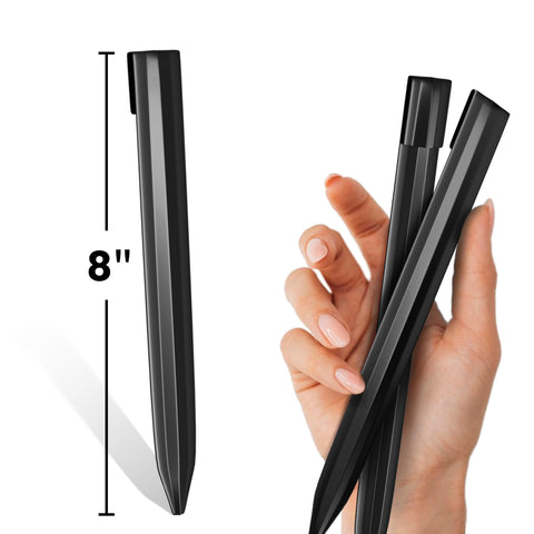 Worth corrugated steel stakes 8-inch durable garden edging support