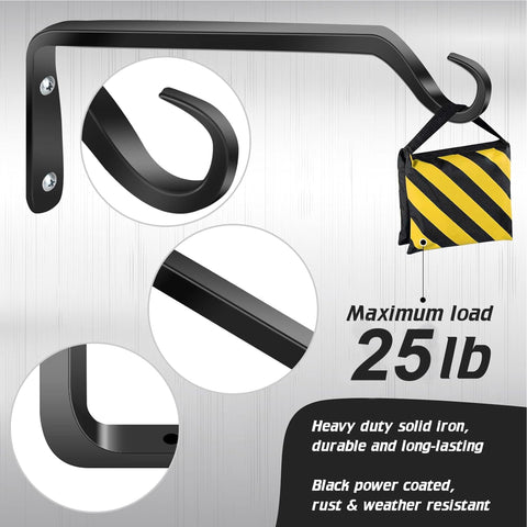 Worth Garden 10-inch bracket, angled view, traditional forge detail with modern durability