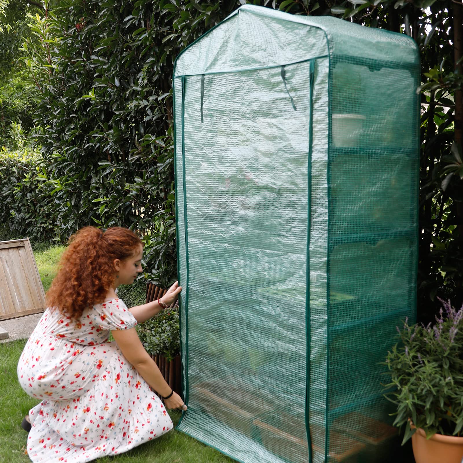 Worth Garden dimensions 19w x 40l x 75h for compact tall growing space