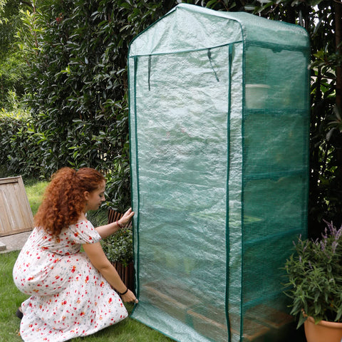 Worth Garden dimensions 19w x 40l x 75h for compact tall growing space