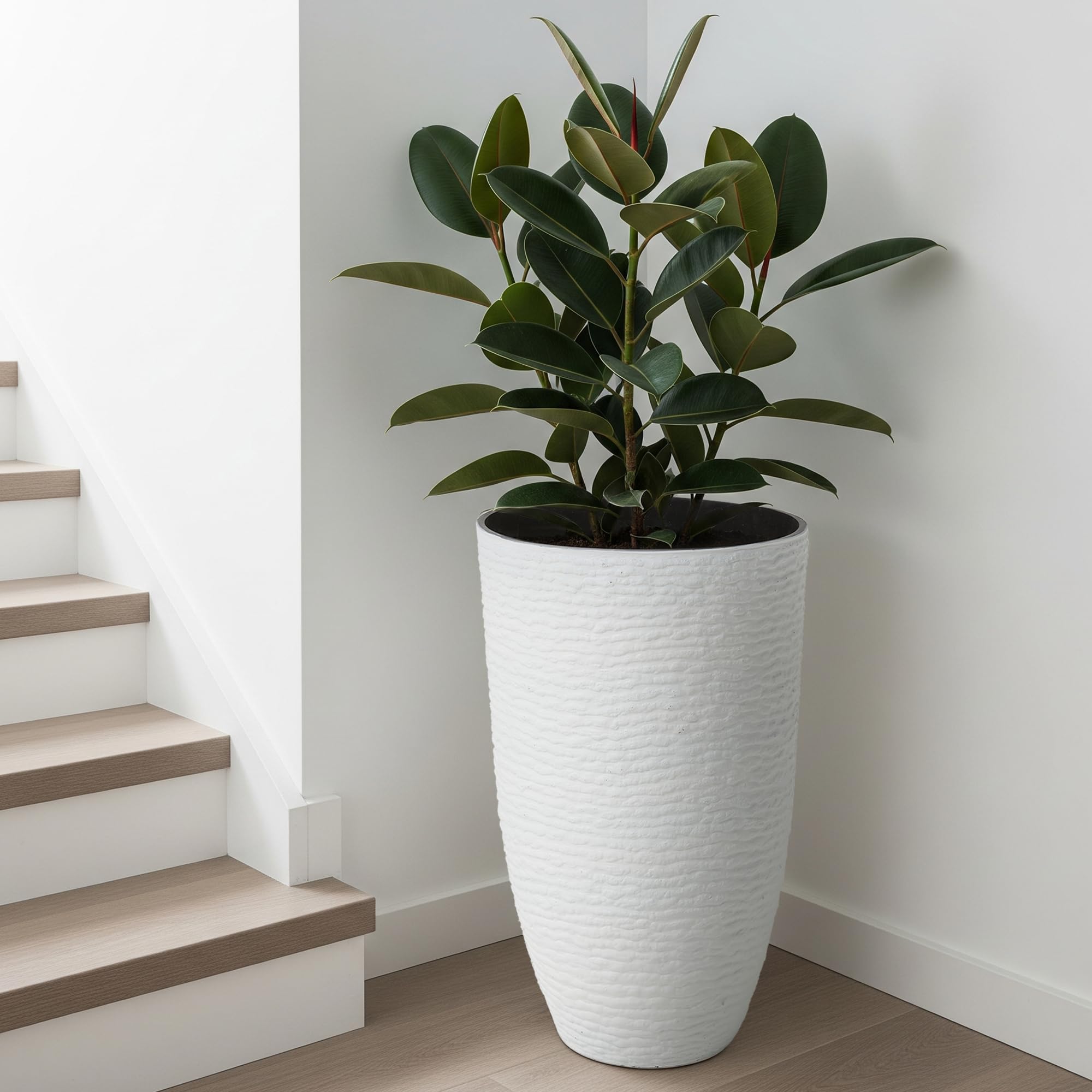 Worth Garden planter made of lightweight PP and stone powder for easy handling.