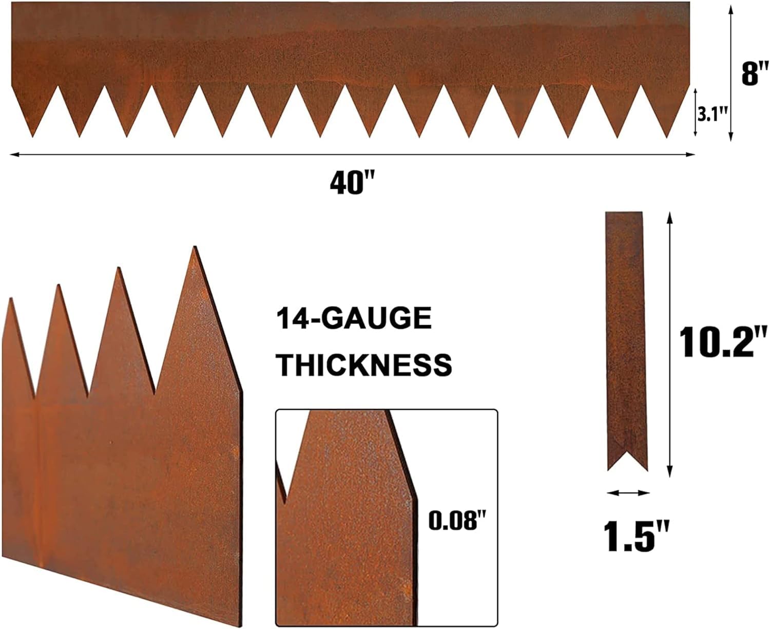Worth Garden edge clamps for stability and clean, long-lasting landscape edging.