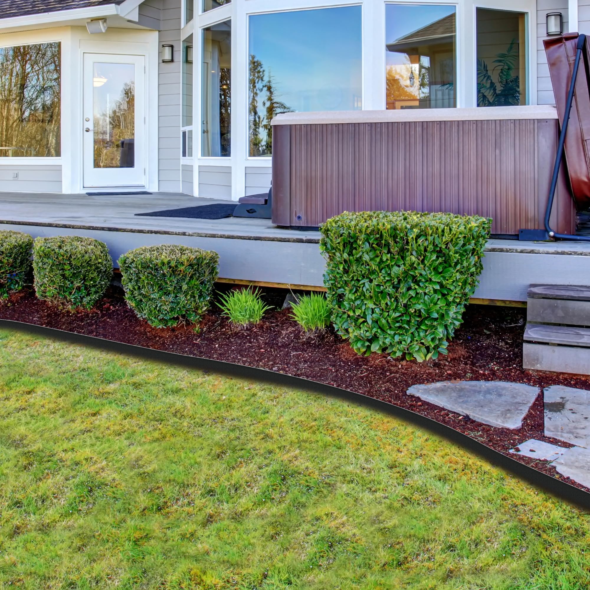 Worth Garden hammer-in spikes ensure quick installation and secure placement.